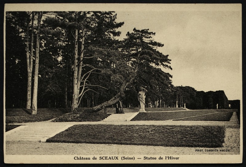 Carte postale ancienne Statue de l'Hiver à Sceaux