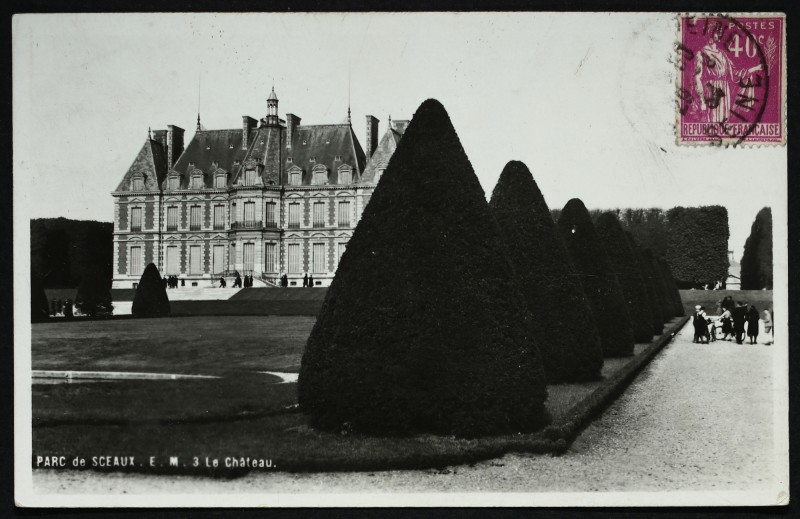Carte postale ancienne Parc de Sceaux - Le Château à Sceaux