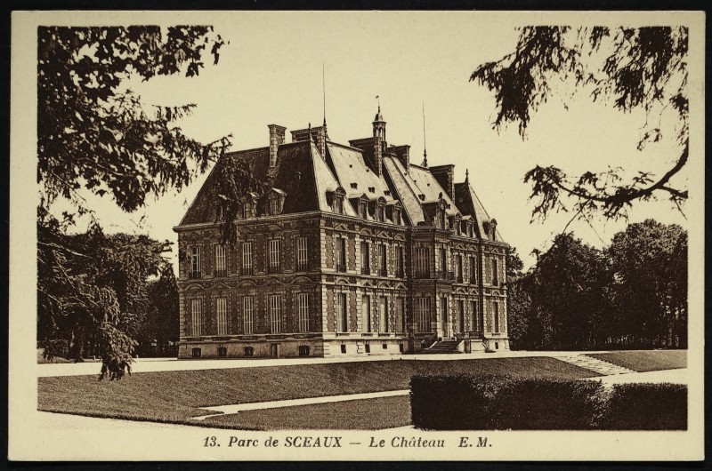 Carte postale ancienne Parc de Sceaux - Le Château à Sceaux