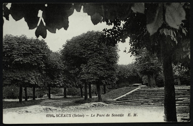 Carte postale ancienne Le Parc de Sceaux à Sceaux