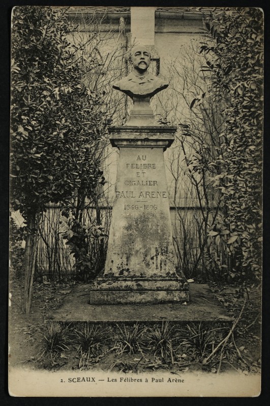 Carte postale ancienne Les Félibres à Paul Arène à Sceaux