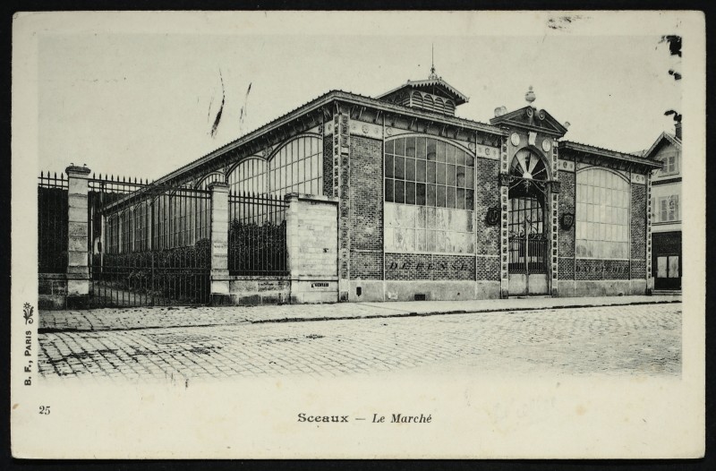 Carte postale ancienne Le Marché à Sceaux