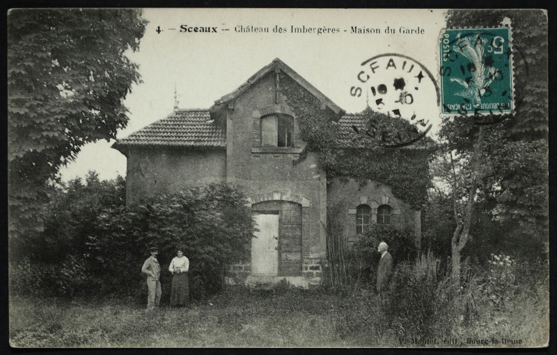 Carte postale ancienne Château des Imbergères - Maison du Garde à Sceaux