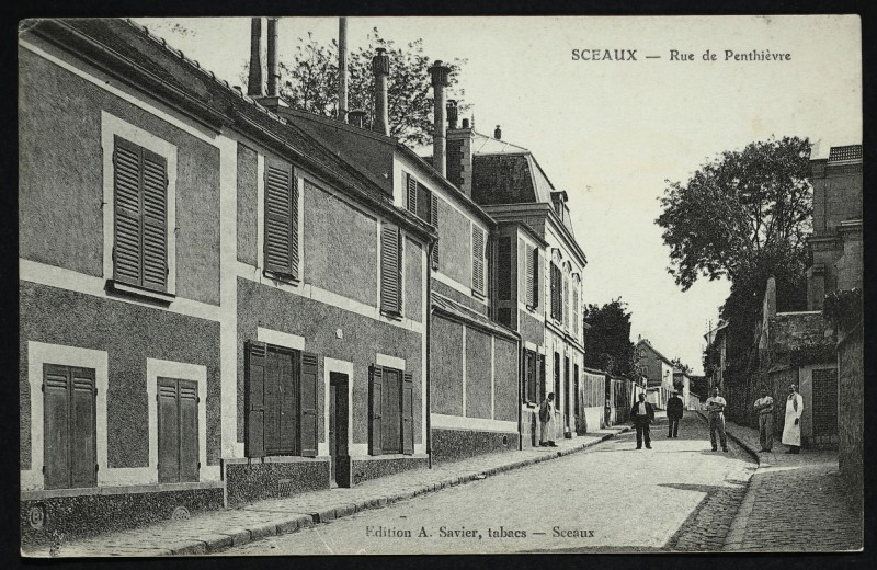 Carte postale ancienne Rue de Penthièvre à Sceaux