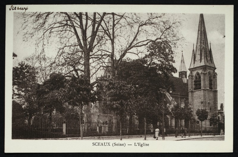 Carte postale ancienne Lycée Lakanal - L'Eglise à Sceaux