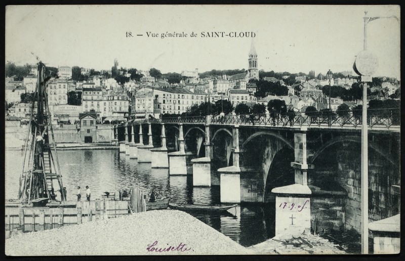 Carte postale ancienne Vue générale de Saint-Cloud à Saint-Cloud