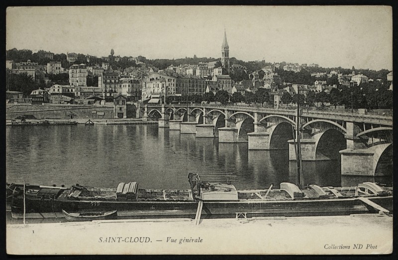 Carte postale ancienne Vue générale à Saint-Cloud