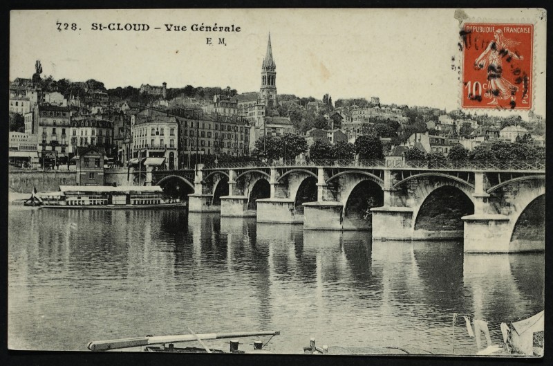 Carte postale ancienne Vue générale à Saint-Cloud