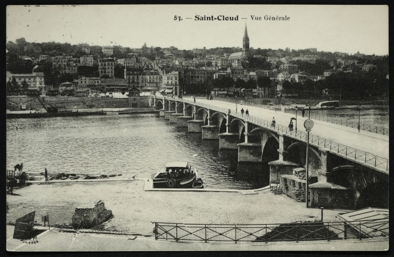 Carte postale ancienne Vue générale à Saint-Cloud