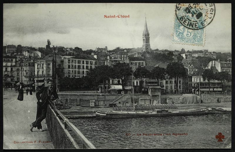 Carte postale ancienne Saint-Cloud - Le Panorama (un Agrach) à Saint-Cloud