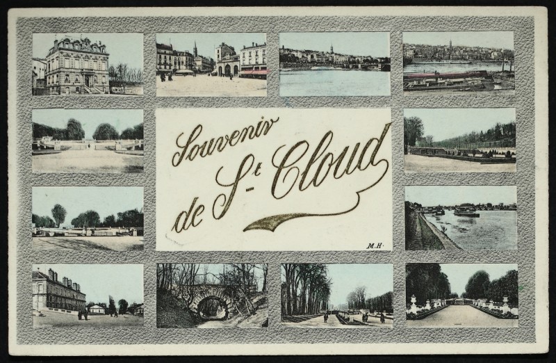 Carte postale ancienne Souvenir de St-Cloud à Saint-Cloud