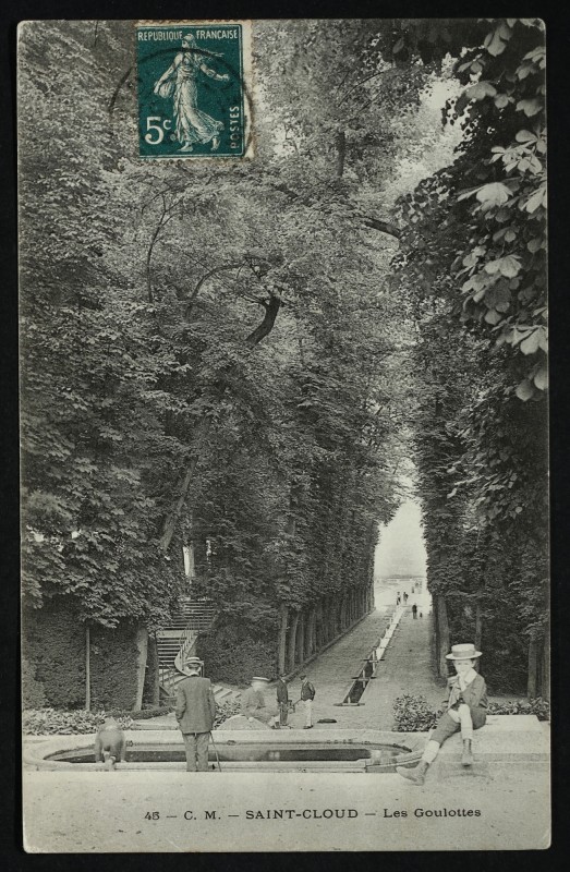 Carte postale ancienne Les Goulottes à Saint-Cloud