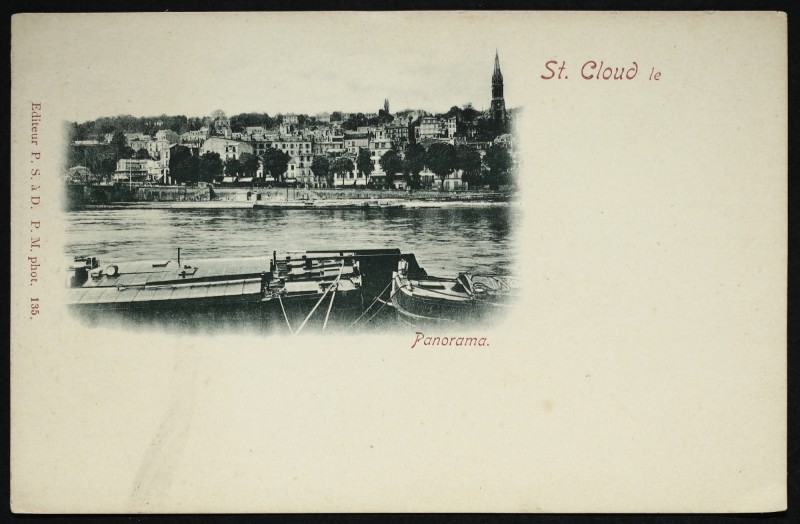 Carte postale ancienne Panorama à Saint-Cloud
