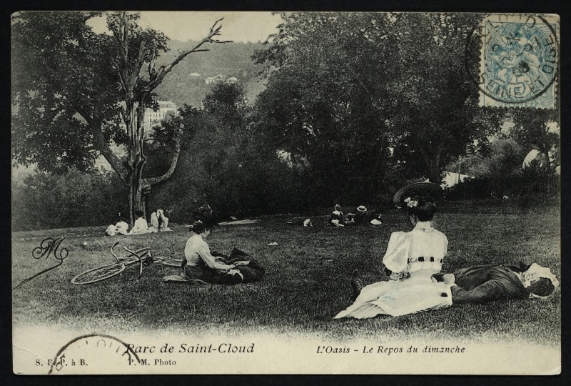 Carte postale ancienne L'Oasis - Le Repos du dimanche à Saint-Cloud
