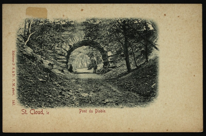 Carte postale ancienne Pont du Diable à Saint-Cloud