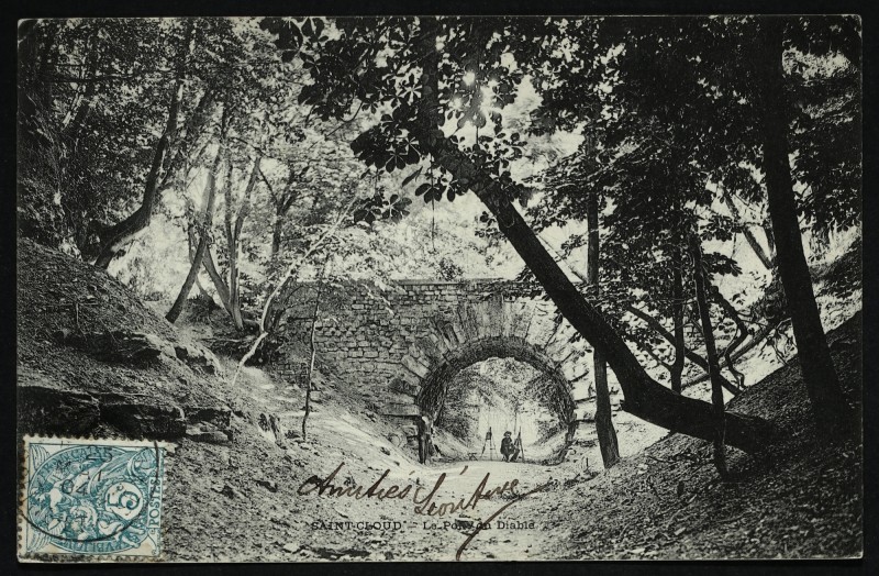 Carte postale ancienne Le Pont du Diable à Saint-Cloud