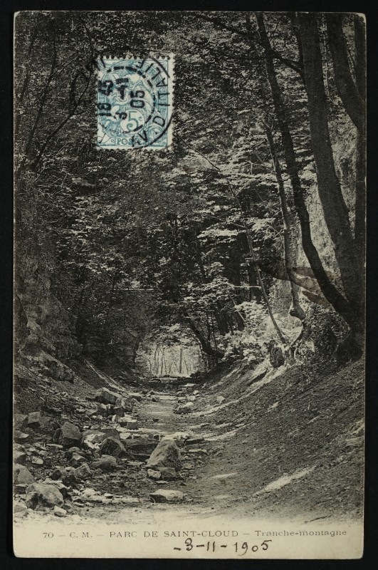 Carte postale ancienne Tranche-montagne à Saint-Cloud