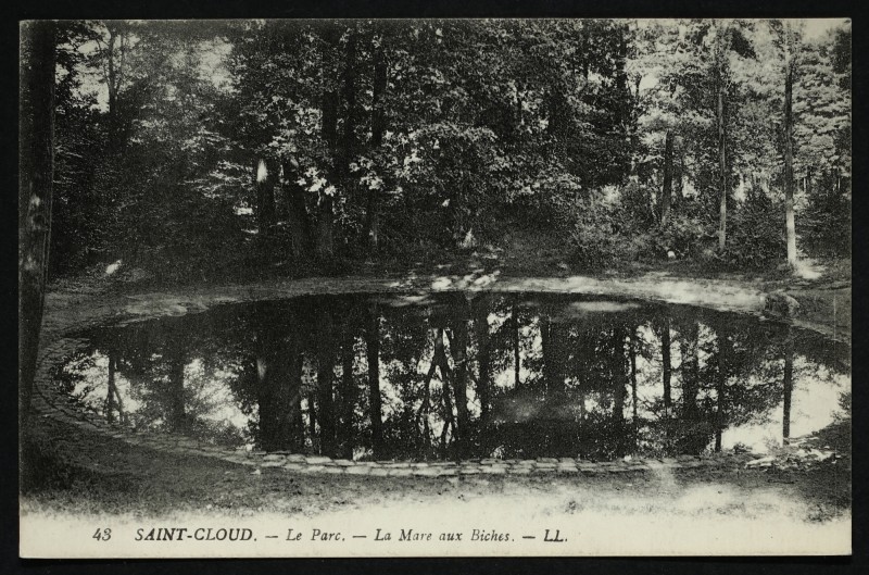 Carte postale ancienne La Mare aux Biches à Saint-Cloud