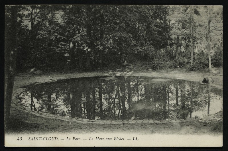 Carte postale ancienne La Mare aux Biches à Saint-Cloud
