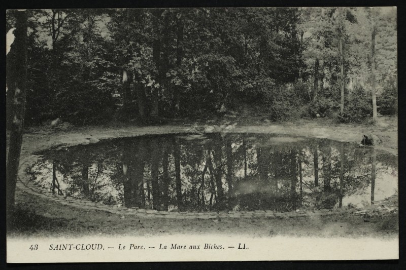 Carte postale ancienne La Mare aux Biches à Saint-Cloud