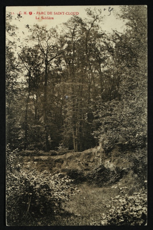 Carte postale ancienne La Sablière à Saint-Cloud