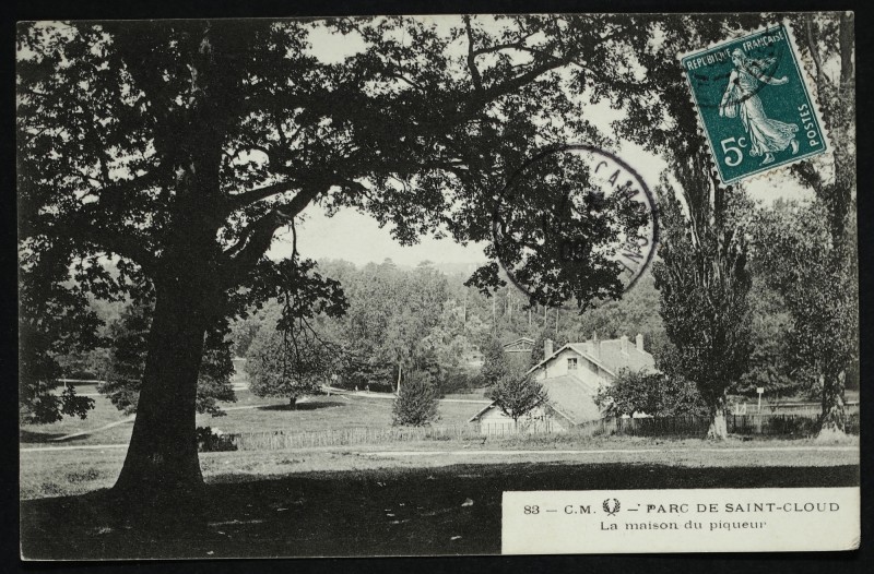 Carte postale ancienne La maison du piqueur à Saint-Cloud