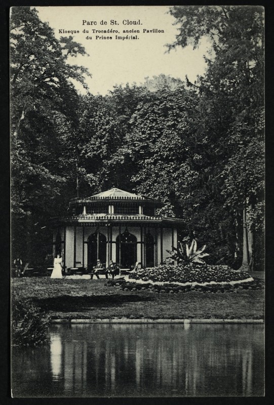 Carte postale ancienne Kiosque du Trocadéro, ancien Pavillon du Prince Impérial à Saint-Cloud