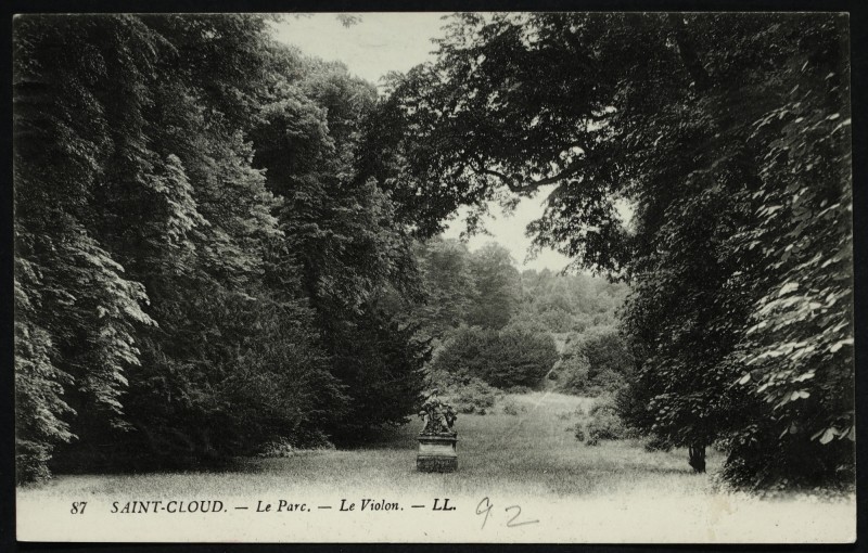 Carte postale ancienne Le Parc - Le Violon à Saint-Cloud