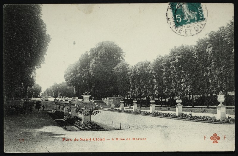 Carte postale ancienne L'Allée de Marnes à Saint-Cloud