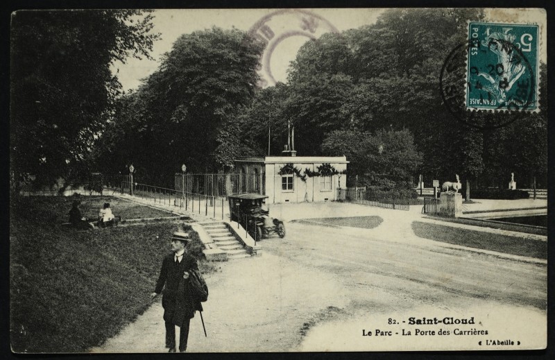 Carte postale ancienne La Porte des Carrières à Saint-Cloud