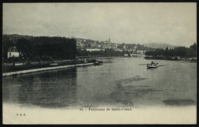 Carte postale ancienne Panorama de Saint-Cloud à Saint-Cloud