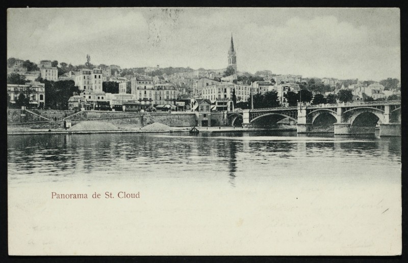 Carte postale ancienne Panorama de St. Cloud à Saint-Cloud