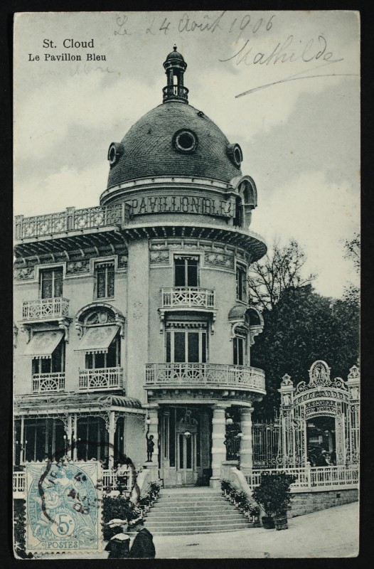 Carte postale ancienne Le Pavillon Bleu à Saint-Cloud