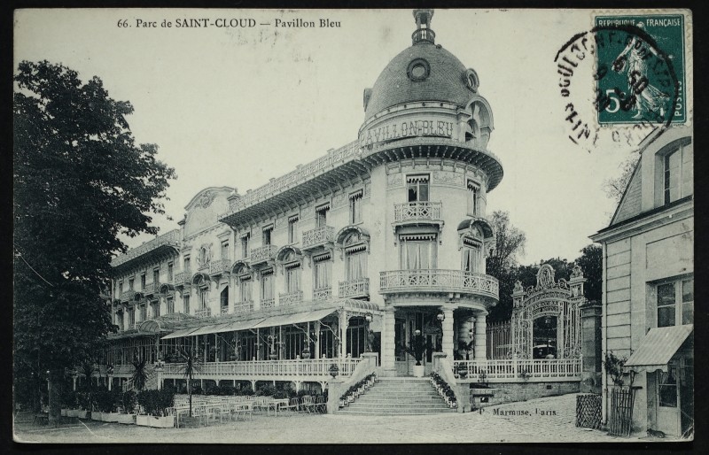 Carte postale ancienne Pavillon Bleu à Saint-Cloud