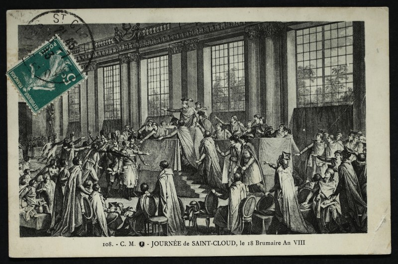 Carte postale ancienne Journée de Saint-Cloud, le 18 Brumaire An Viii à Saint-Cloud