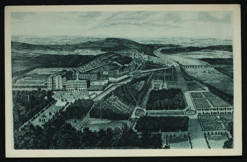 Carte postale ancienne Vue générale de Saint-Cloud d'après une gravure ancienne à Saint-Cloud
