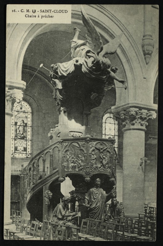 Carte postale ancienne Chaire à prêcher à Saint-Cloud