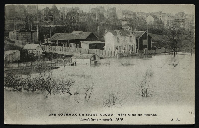 Carte postale ancienne Les Coteaux de Saint-Cloud - Aéro-Club de France à Saint-Cloud