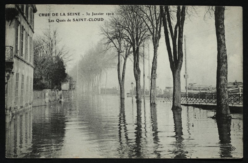Carte postale ancienne Les Quais de saint-Cloud à Saint-Cloud