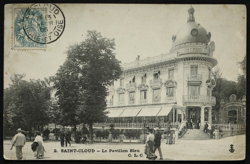 Carte postale ancienne Le Pavillon Bleu à Saint-Cloud