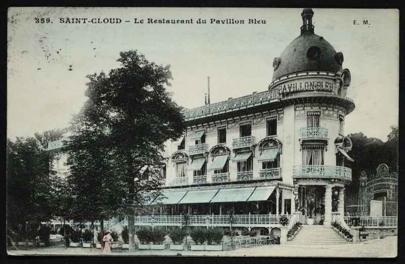 Carte postale ancienne Le Pavillon Bleu à Saint-Cloud