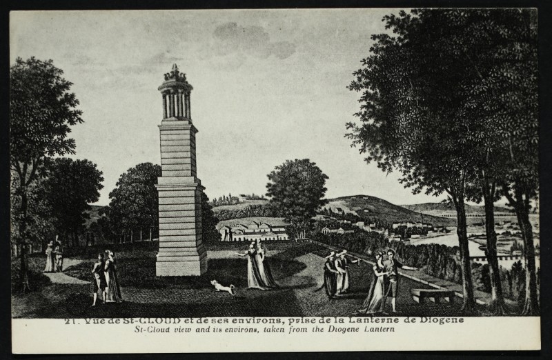 Carte postale ancienne Vue de St-Cloud et de ses Environs, prise de la Lanterne de Diogène à Saint-Cloud