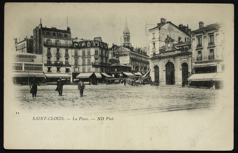 Carte postale ancienne La Gare à Saint-Cloud