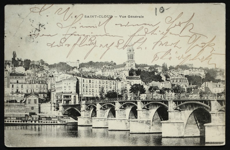 Carte postale ancienne Saint-Cloud - Vue générale à Saint-Cloud