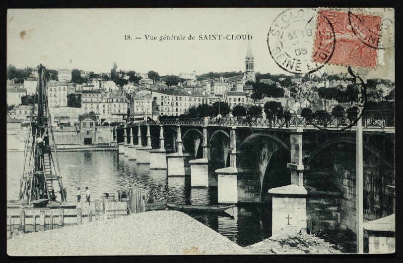 Carte postale ancienne Vue générale de Saint-Cloud à Saint-Cloud