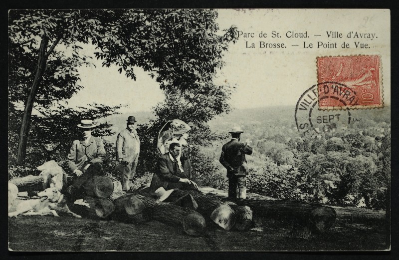 Carte postale ancienne Parc de St. Cloud. - Ville d'Avray. La Brosse. - Le Point de Vue à Saint-Cloud