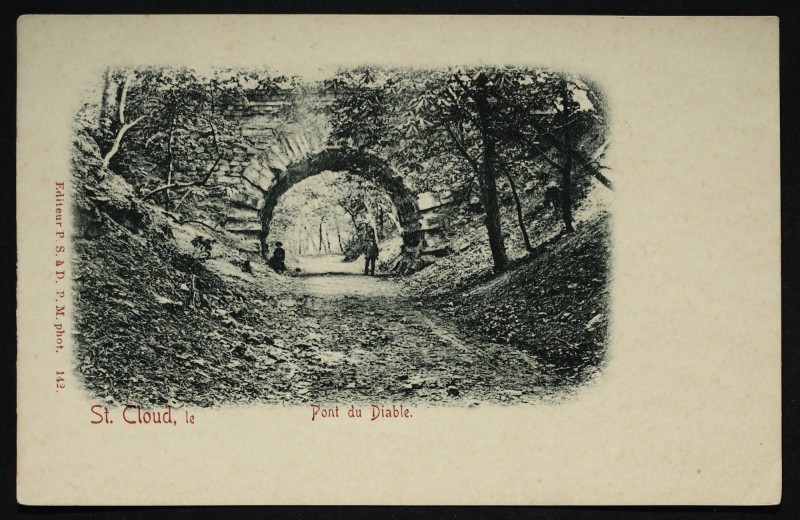 Carte postale ancienne Pont du Diable à Saint-Cloud