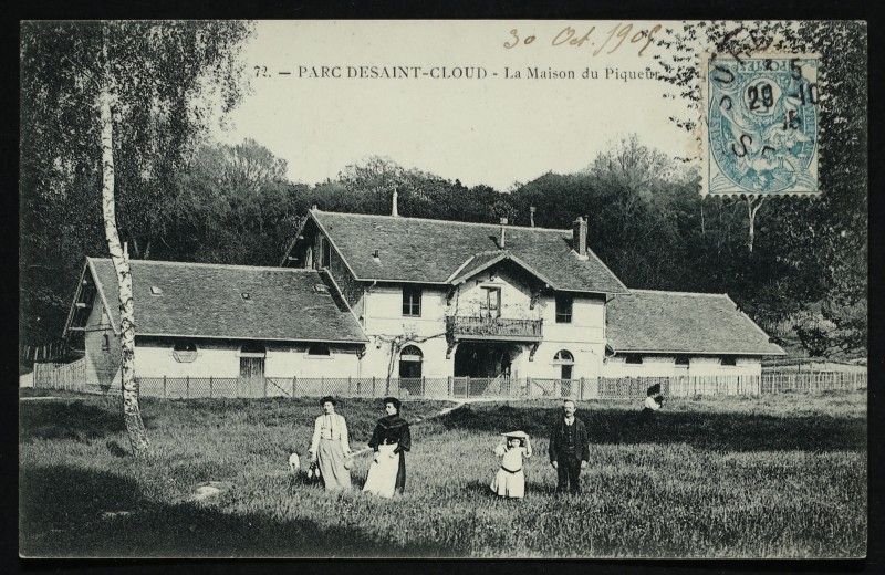 Carte postale ancienne La Maison du Piqueur à Saint-Cloud