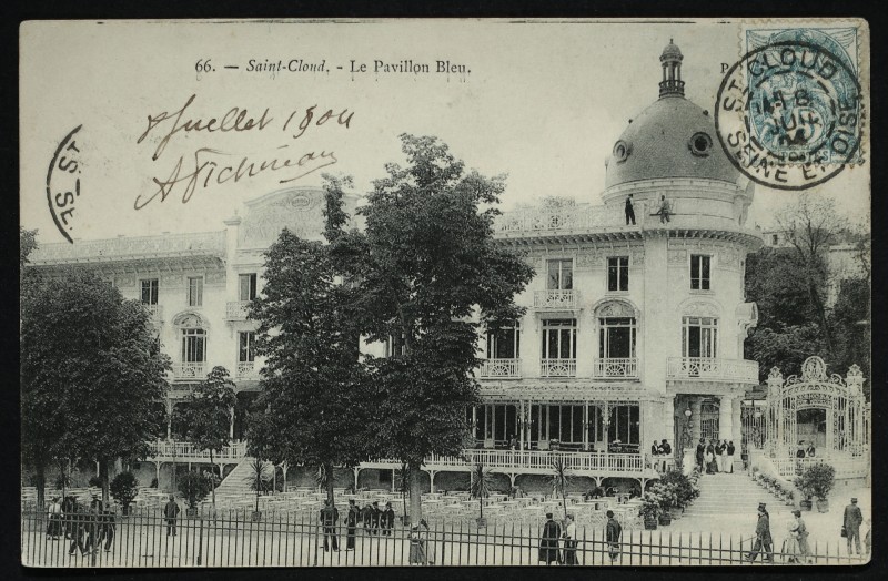 Carte postale ancienne Le Pavillon Bleu à Saint-Cloud