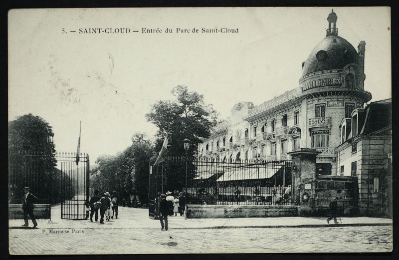 Entrée du Parc de Saint-Cloud à Saint-Cloud - Cartorum